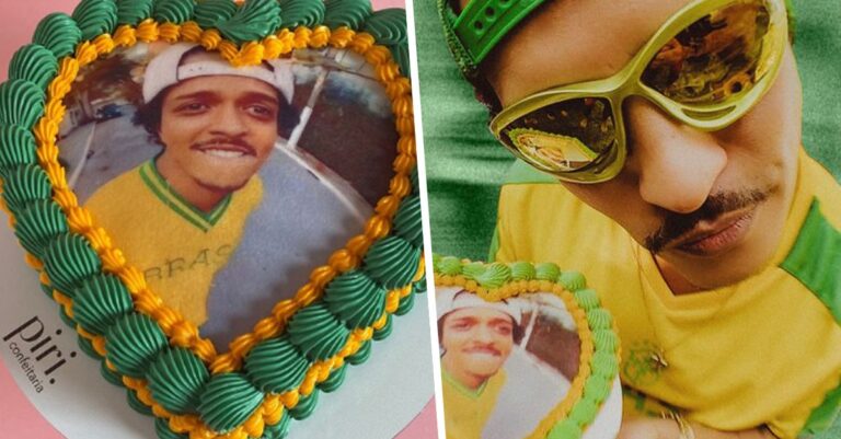 Bruno Mars: confeitaria paulista faz bolo de aniversário para cantor