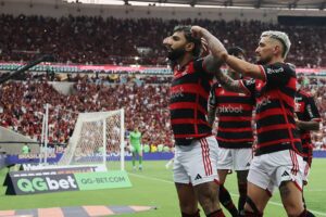 Imagem colorida de Gabriel Barbosa do Flamengo - Metrópoles