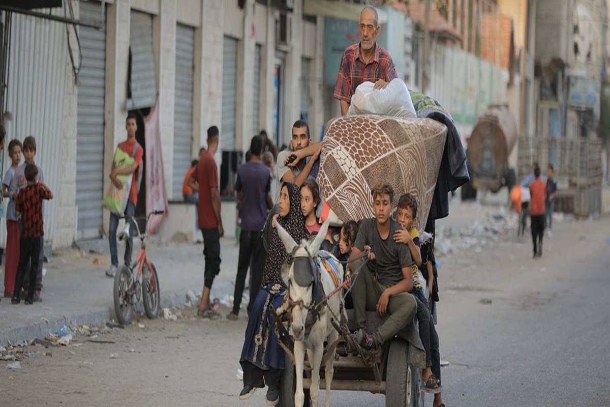 Imagem colorida, família palestina - Metrópoles