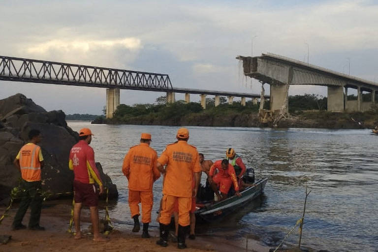 Queda da ponte da divisa de Tocantins com Maranhão