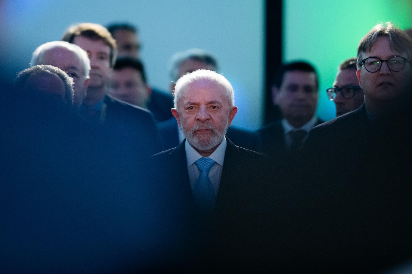 Imagem colorida do presidente Lula na CNI - Metrópoles