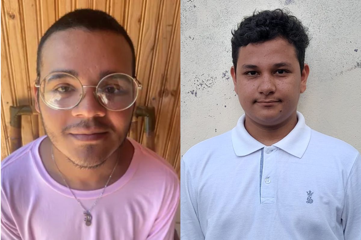 imagem colorida mostra montagem com dois jovens alunos da USP que tiveram matrícula rejeitada - metrópoles