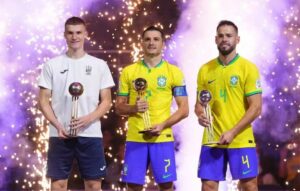 Semenchenko, da Ucrânia, foi o terceiro melhor jogador da Copa do Mundo de Futsal 2024