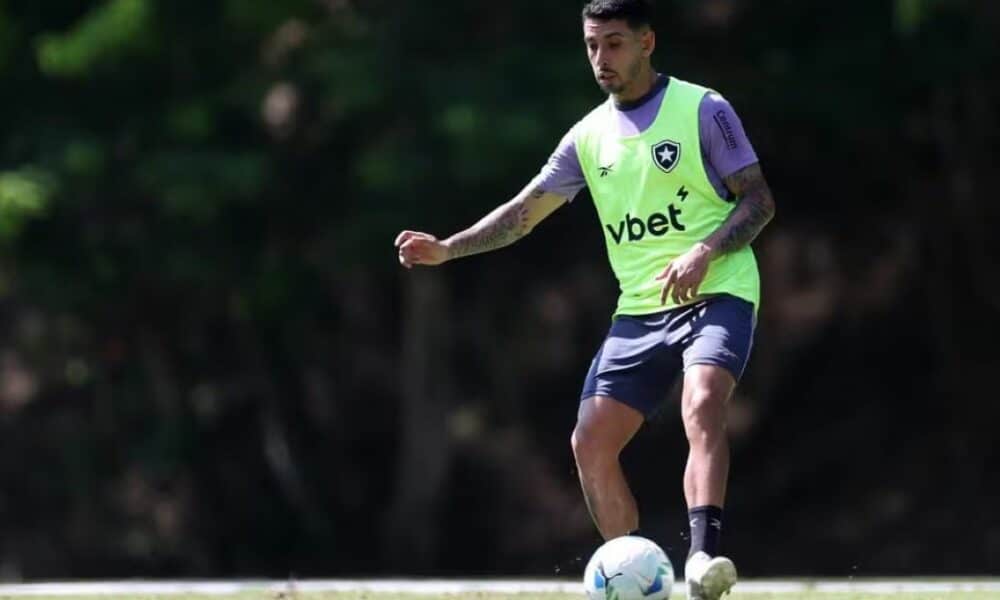 Santiago Rodríguez em treino do Botafogo