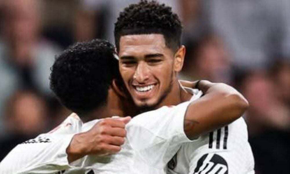 Jude e Rodrygo pelo Real Madrid