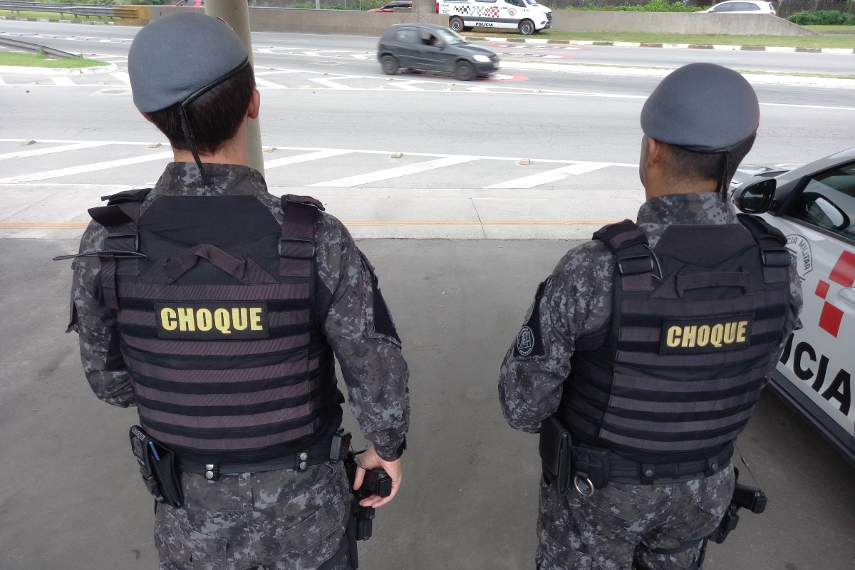 Polícia Militar em Santos, no litoral de São Paulo - Metrópoles