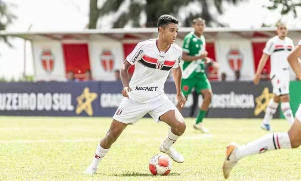 Pedro Severino, em jogo pelo Botafogo-SP