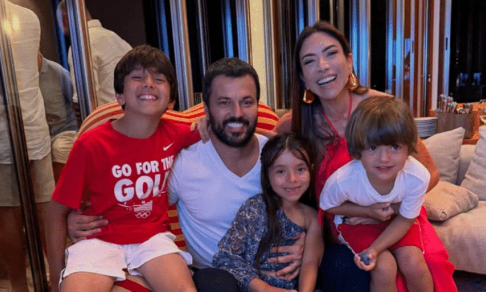 Patricia Abravanel com filhos