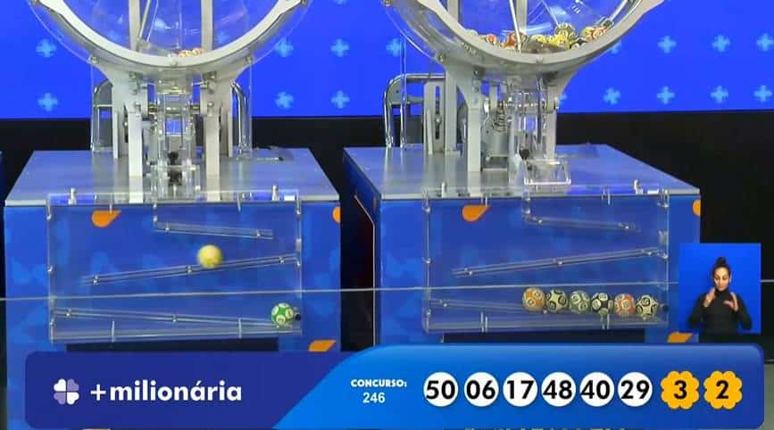 Resultado +Milionária 246 com valor de R$ 74 milhões em prêmios na Caixa
